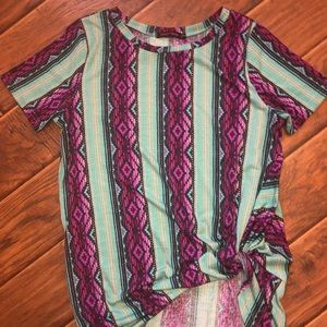 Tribal knotted shirt